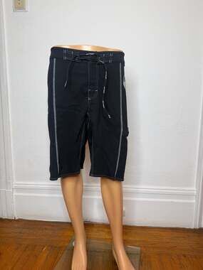 Jetpilot Men's Black Board Shorts Swim Trunks Contrast Stitch Size 34